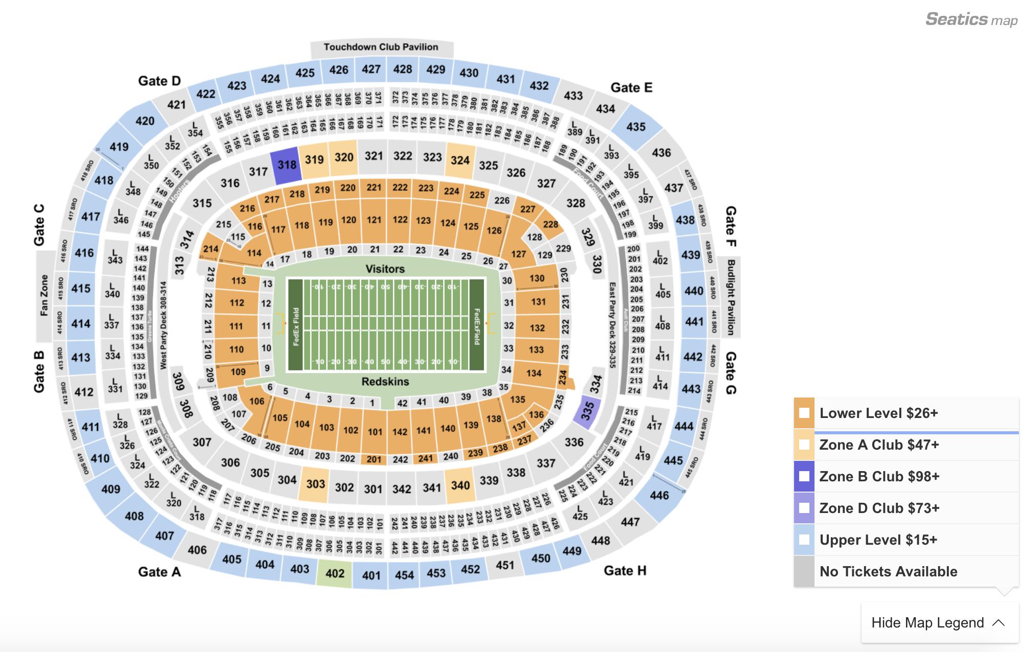 Fedex Field Concert Seating Capacity Review Home Decor